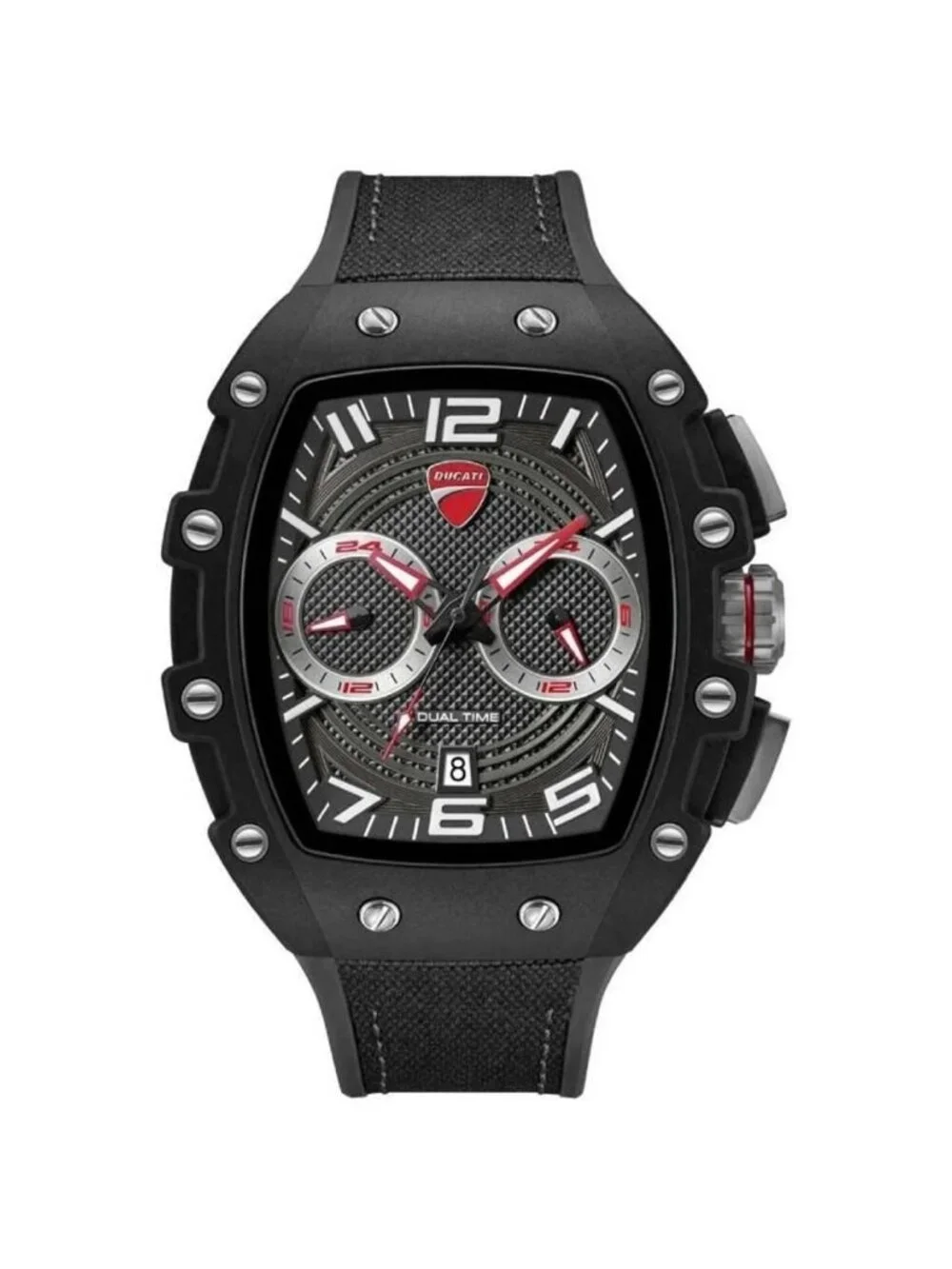 NWT Ducati Dual Time Quartz Black Dial Men's Watch